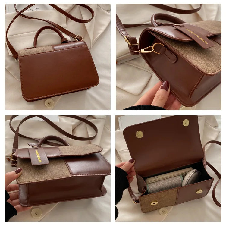 Geometric Snap Closure Tote