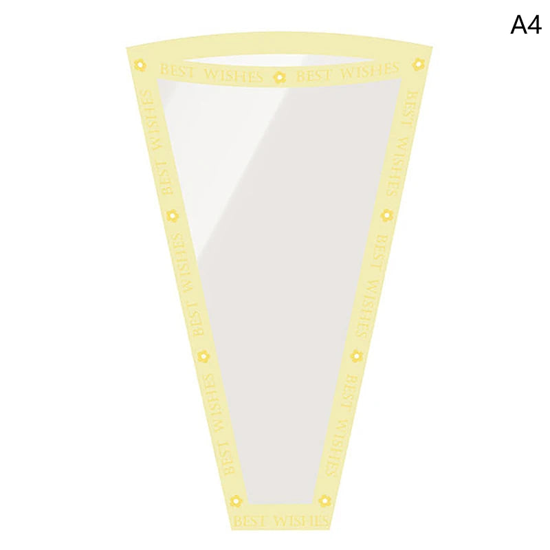 Floral Gift Bags Transparent Cellophane 50 Pack