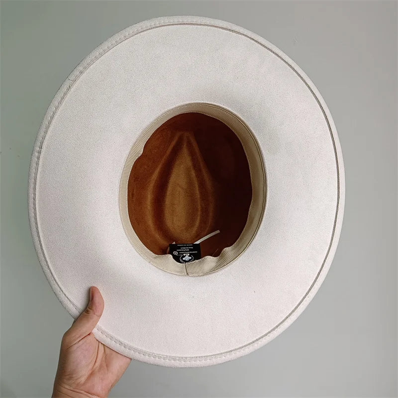 Women's Wide Brim Fedora Hat Retro Style