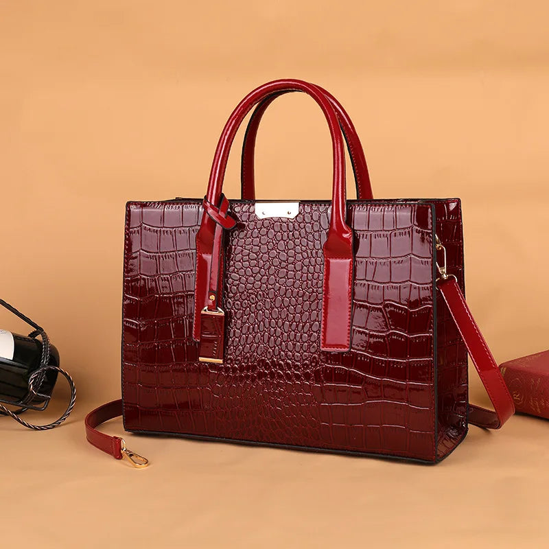 Women's Large Capacity Zipper Tote Bag