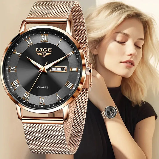 LIGE Steel Women Watch