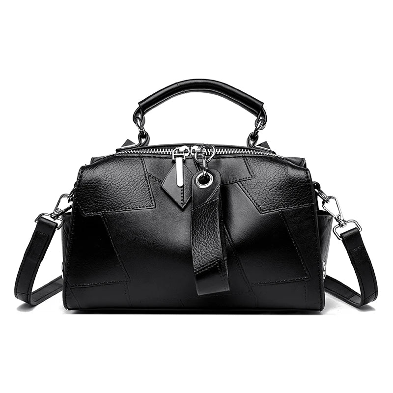 Women's Genuine Leather Boston Tote Bag