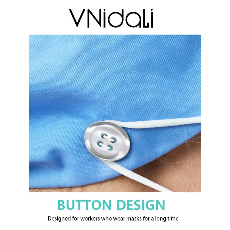 Scrub Cap with Button