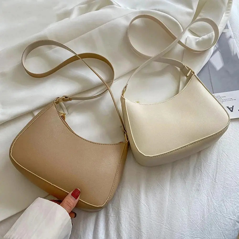 Retro PU Leather Hobo Bag