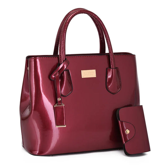 Patent Leather Luxury Tote Bag