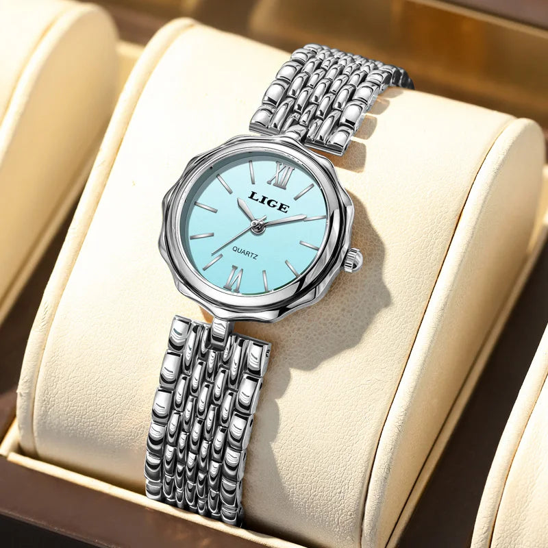 LIGE Gold Waterproof Ladies Watch