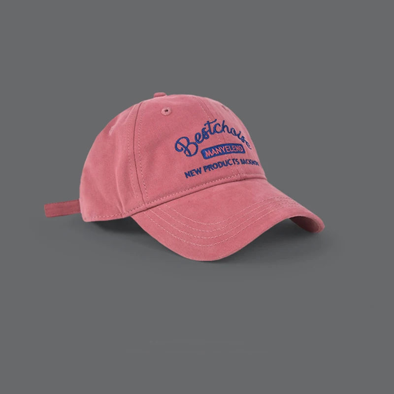 Pink Embroidery Women Cap