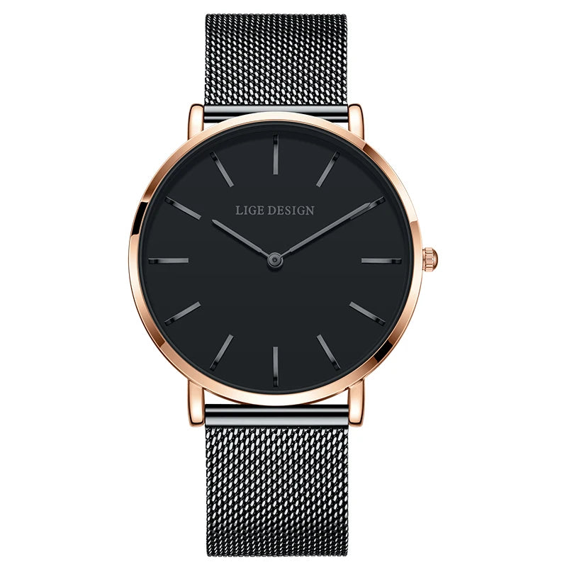 LIGE Classic Steel Ladies Watch