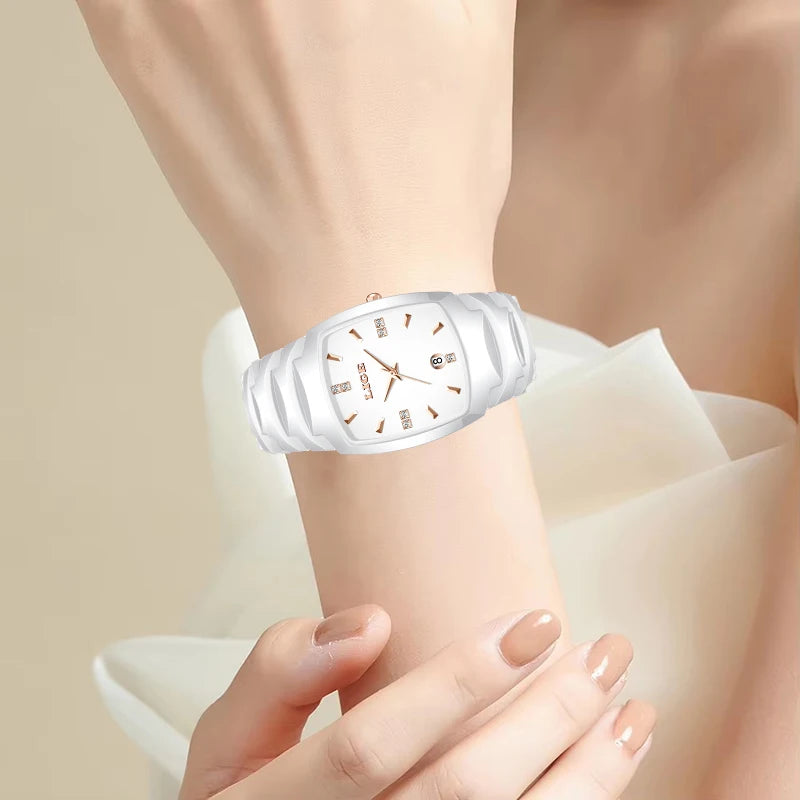 LIGE Calendar Steel Ladies Watch