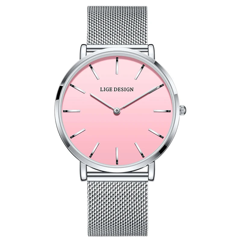 LIGE Classic Steel Ladies Watch