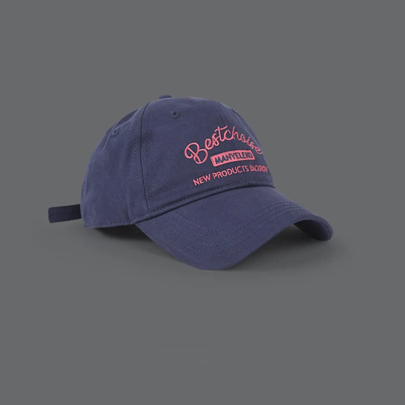 Pink Embroidery Women Cap