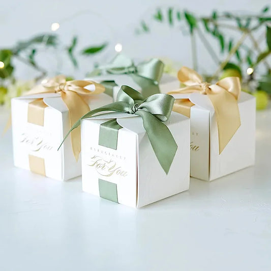 Wedding Favor Gift Box Ribbon Candy Party