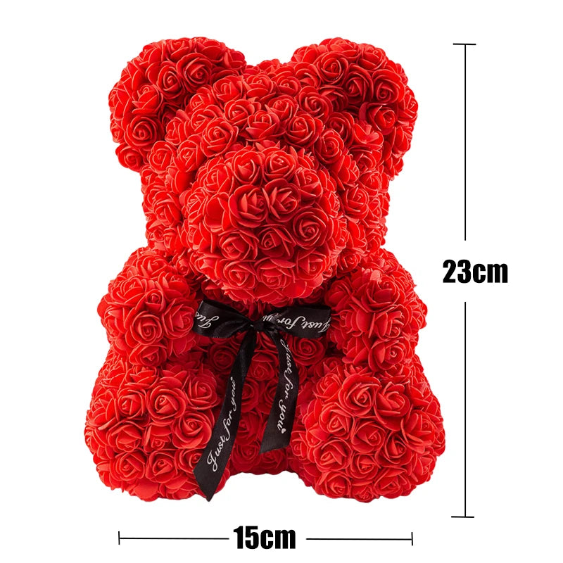 Rose Bear LED Gift Box Valentine Birthday