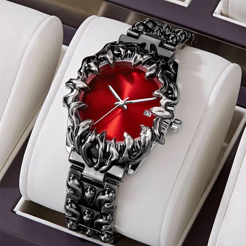 Men's Unique Paw-Shaped Quartz Watch