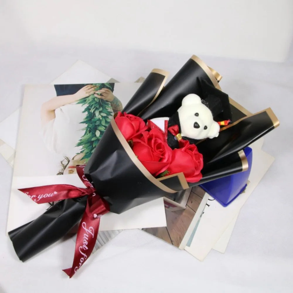 Bear Plush Bouquet Graduation Gift