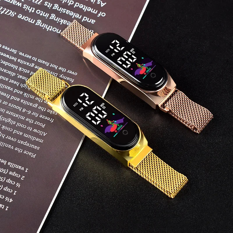 Digital Magnetic Watch Women