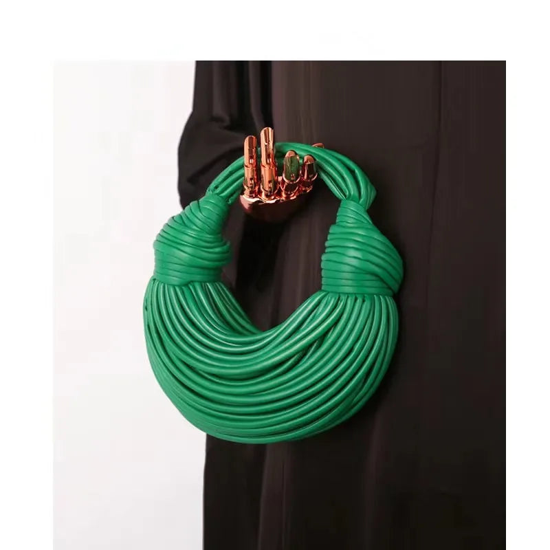 Woven Rope Hobo Evening Bag