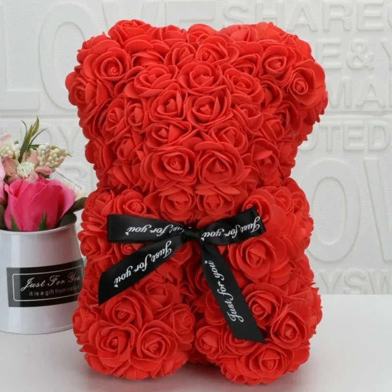 Rose Bear Eternal Flower Gift