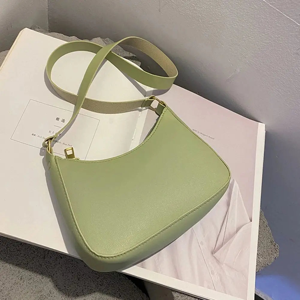 Retro PU Leather Hobo Bag