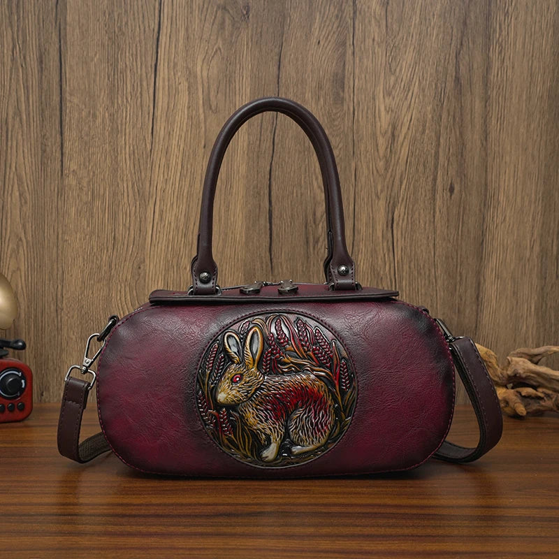 Retro Oval Crossbody Bag