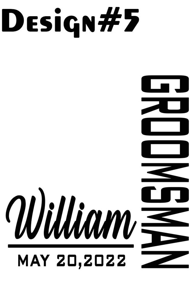 Engraved Whiskey Glass Groomsman Wedding Gift
