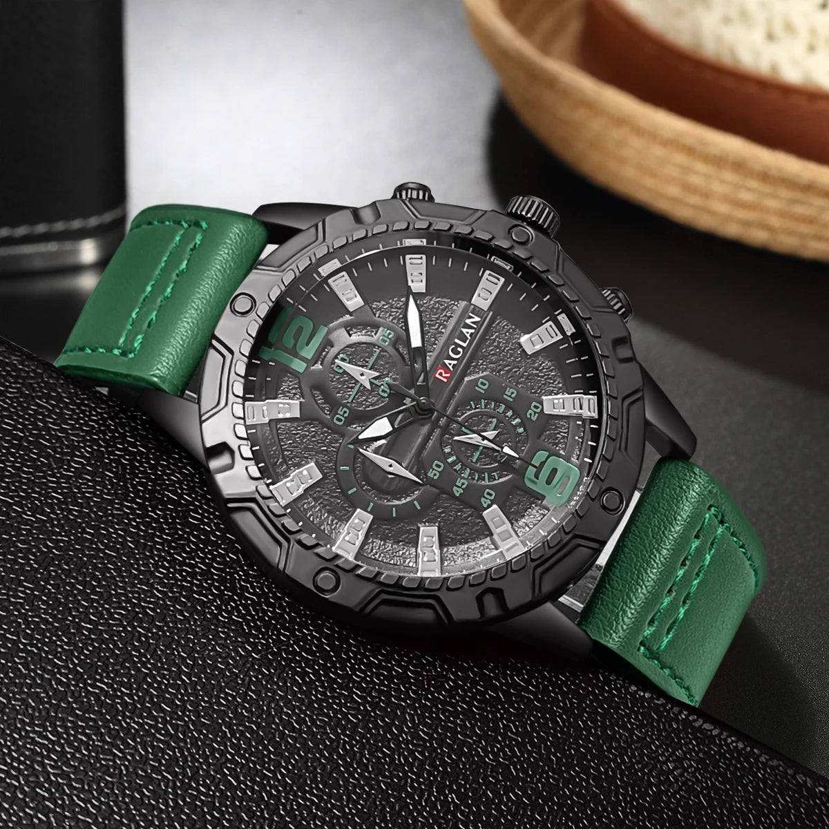 Men's Leather Strap Fashion Watch