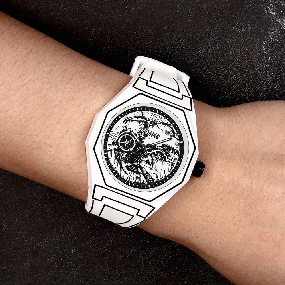 Silicone Strap Men's Casual Watch
