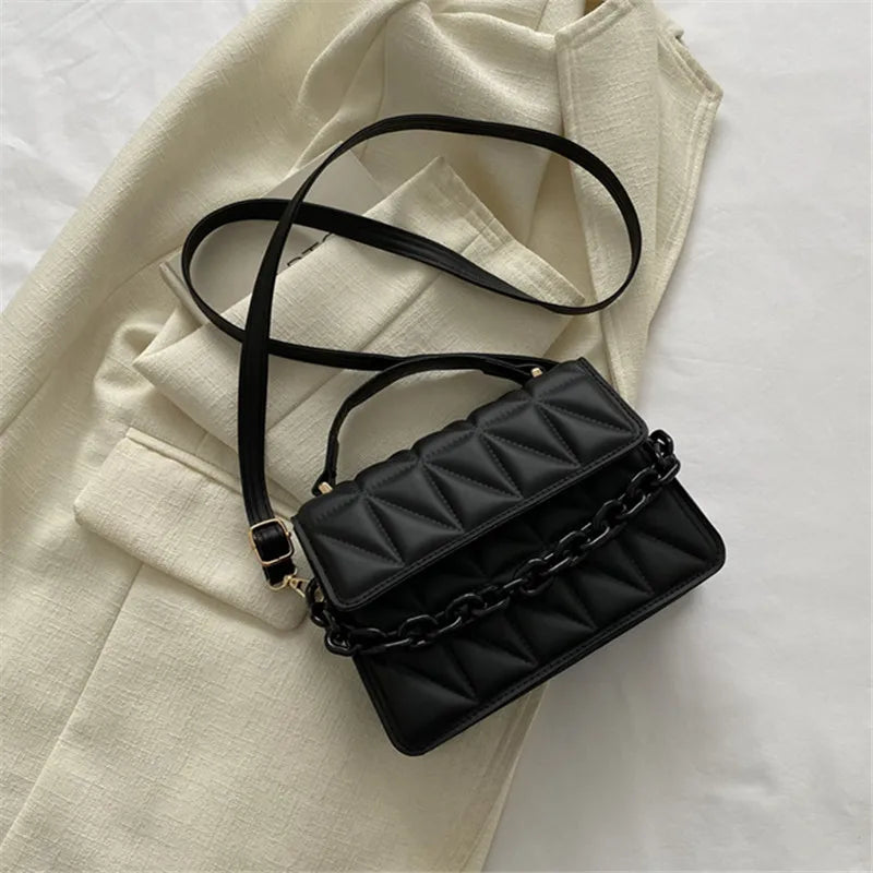 Quilted Mini Crossbody Tote Bag