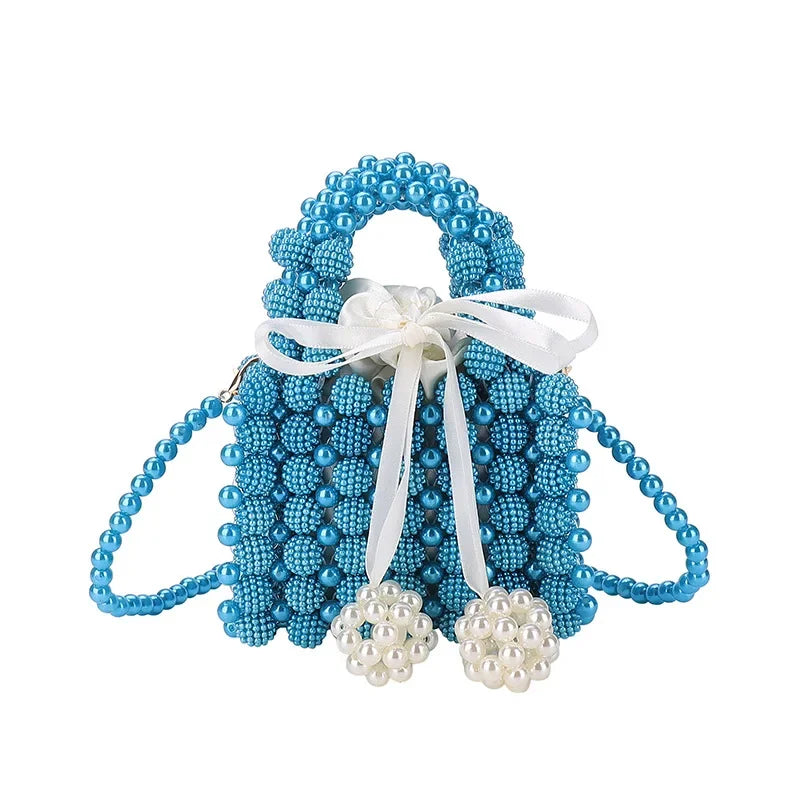 Women's Bow Beaded Mini Crossbody Bag