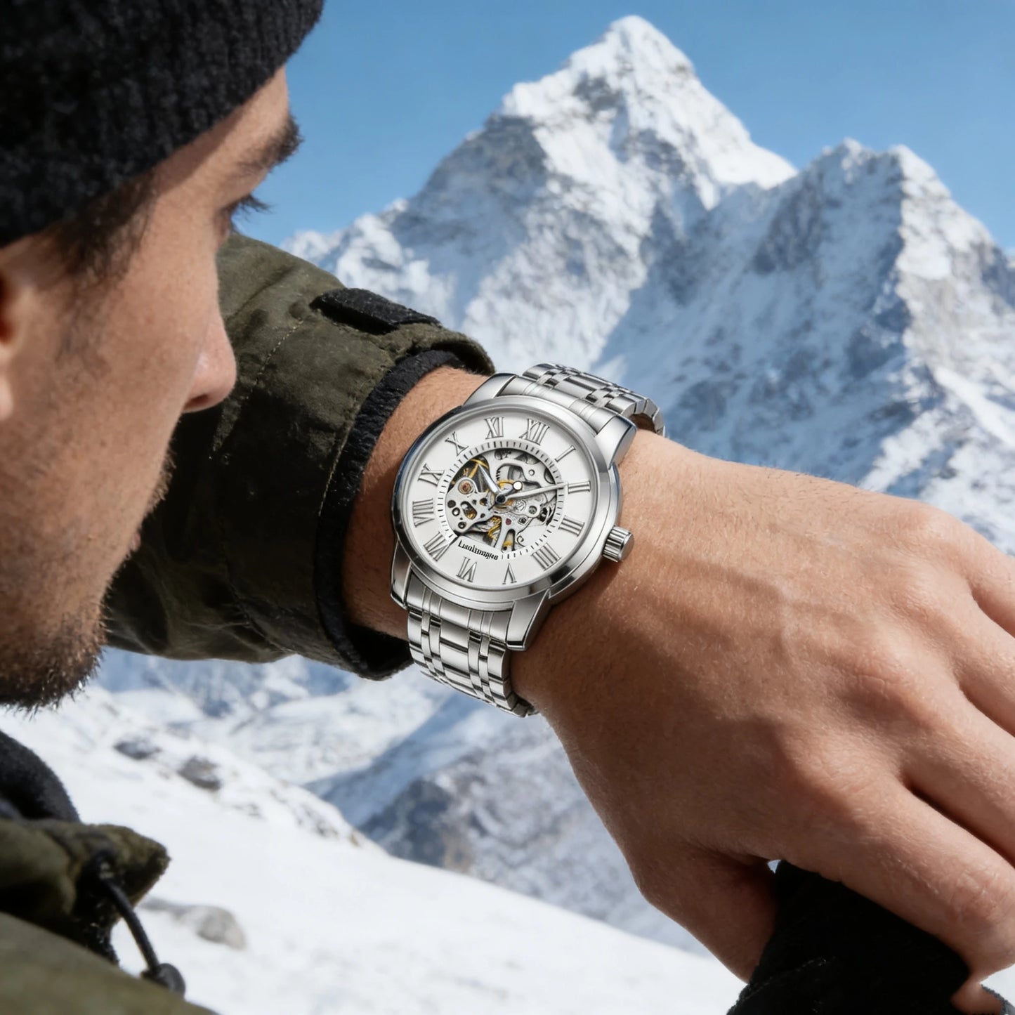 Men's Skeleton Automatic Mechanical Watch