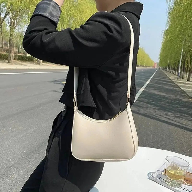 Retro PU Leather Hobo Bag