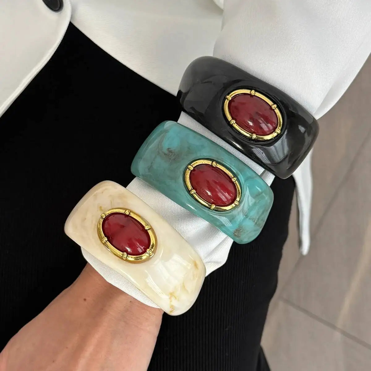 Chunky Resin Cuff Bracelet