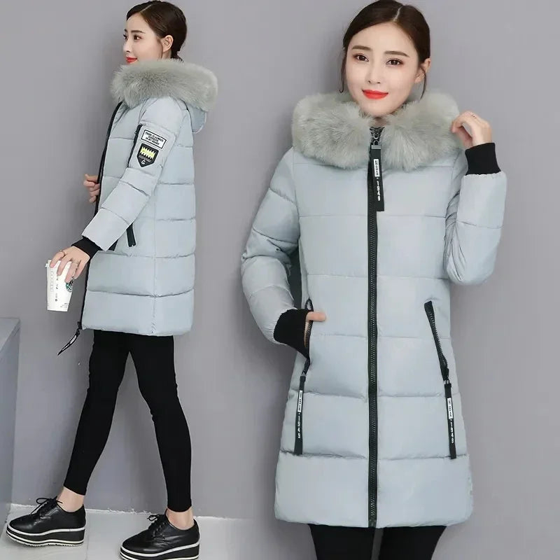 Long Hooded Women Parka