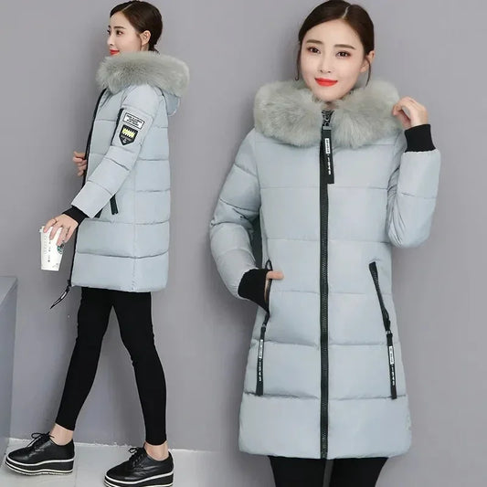 Long Hooded Women Parka