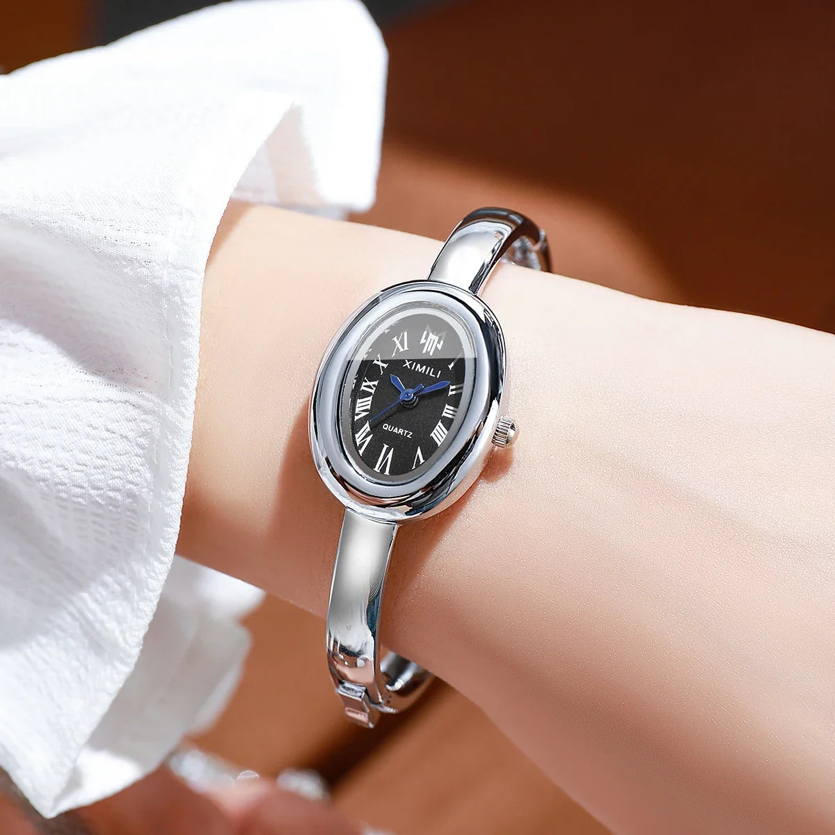 Oval Dial Bracelet Watch