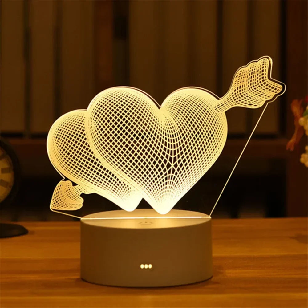 3D Acrylic Neon Sign USB LED Night Light
