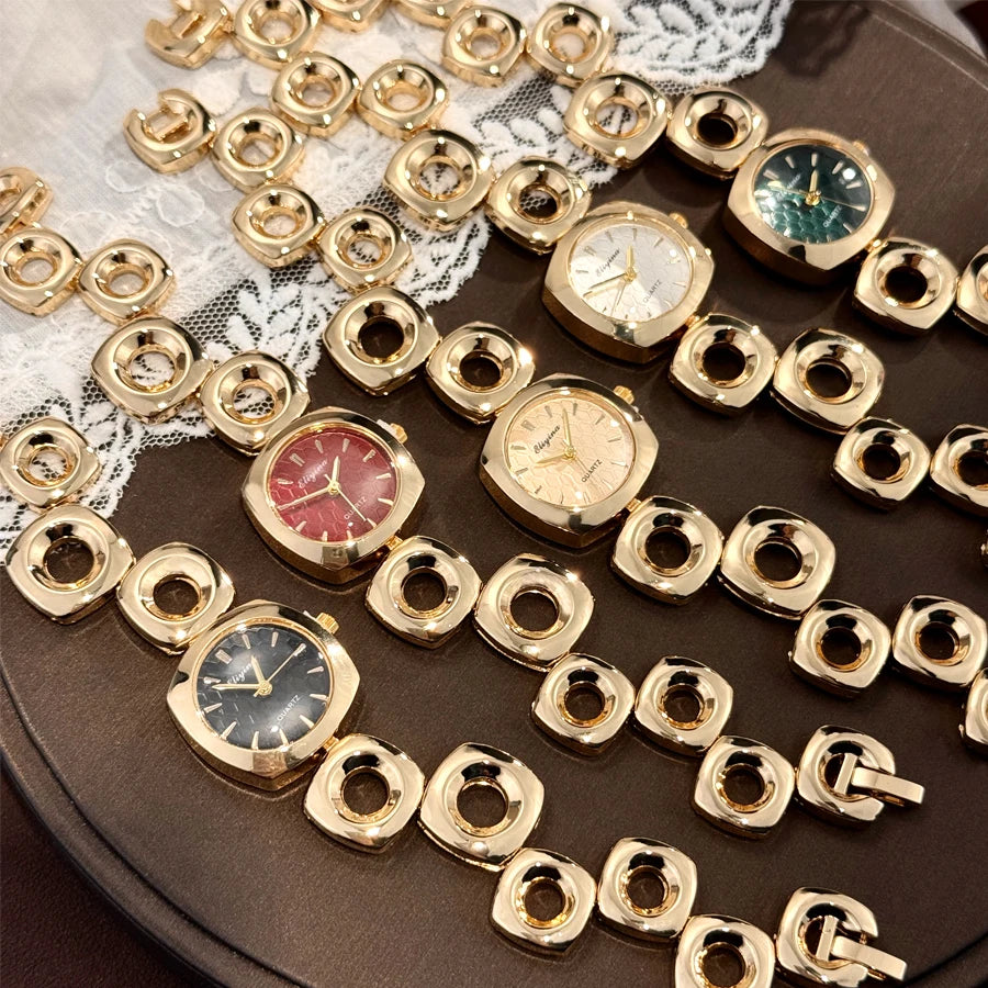 Square Chain Link Quartz Watch