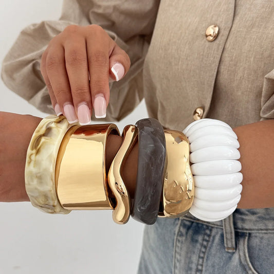 Punk Metal Cuff Bangle Women