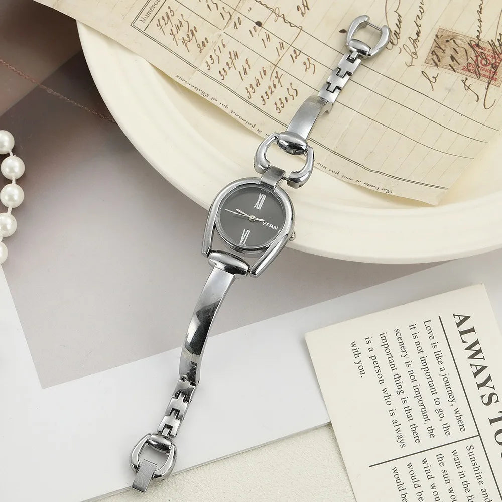 Women's Button Bracelet Quartz Watch