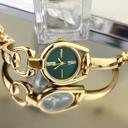 Retro Button Bracelet Watch