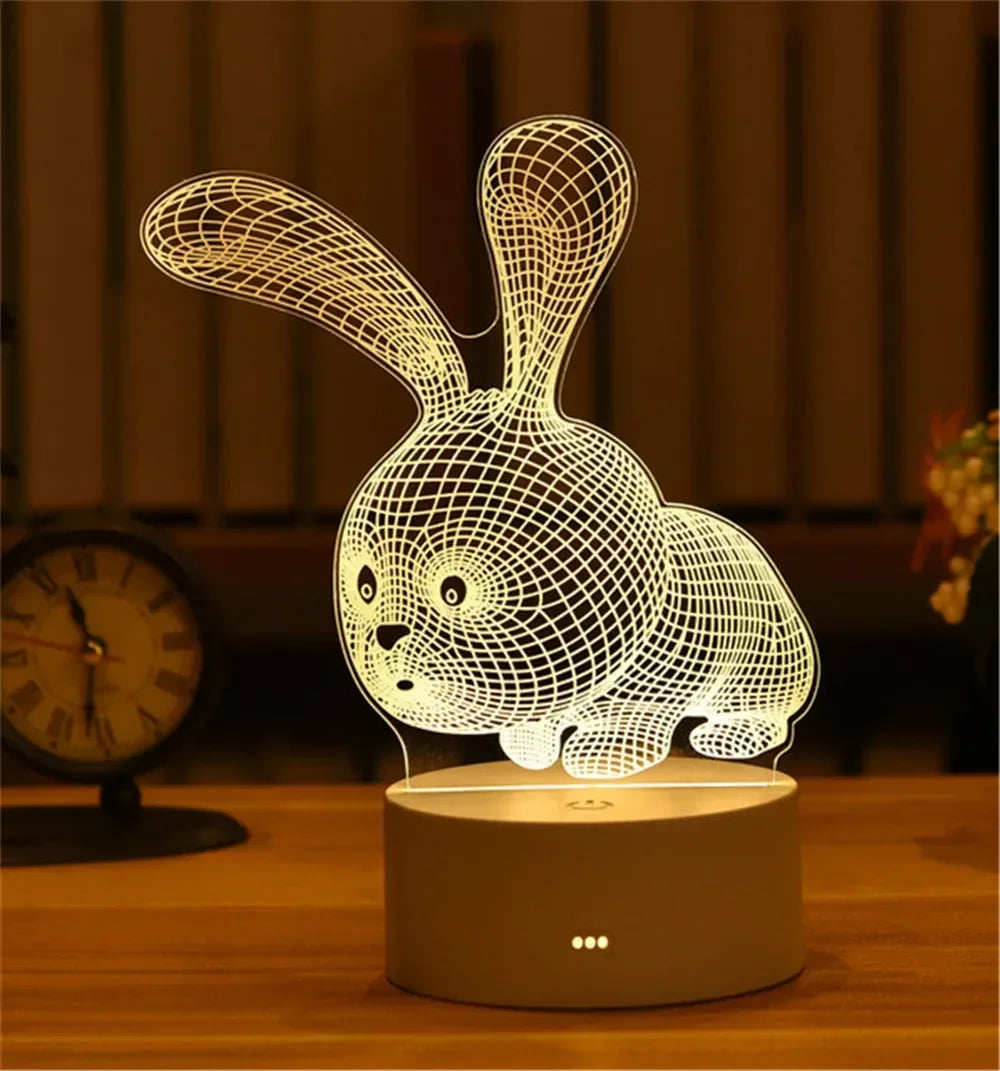 3D Acrylic Neon Sign USB LED Night Light