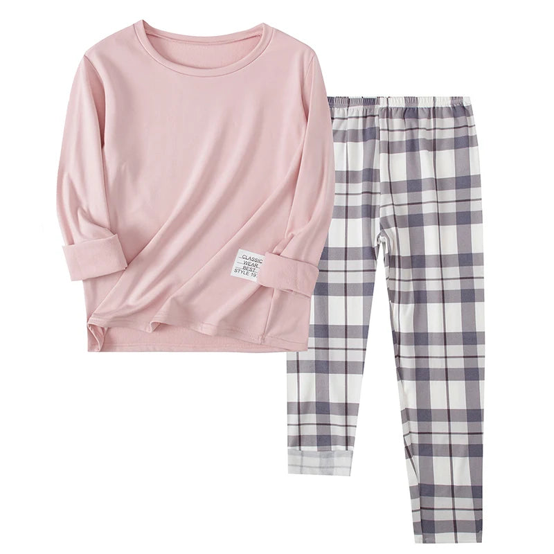 Unisex Fleece Pajama Set Long Sleeve