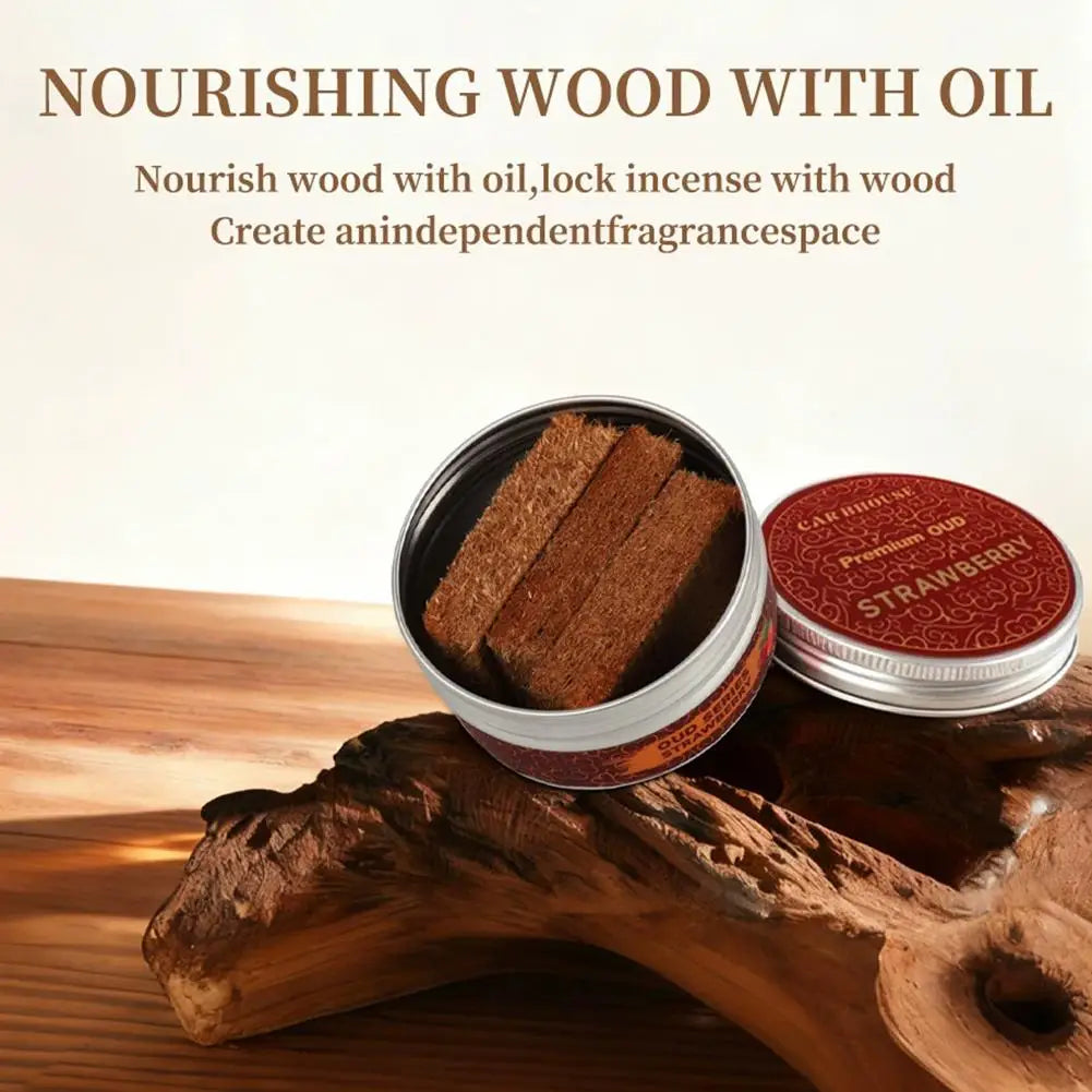 Car Air Freshener Wood Block Coffee Scent