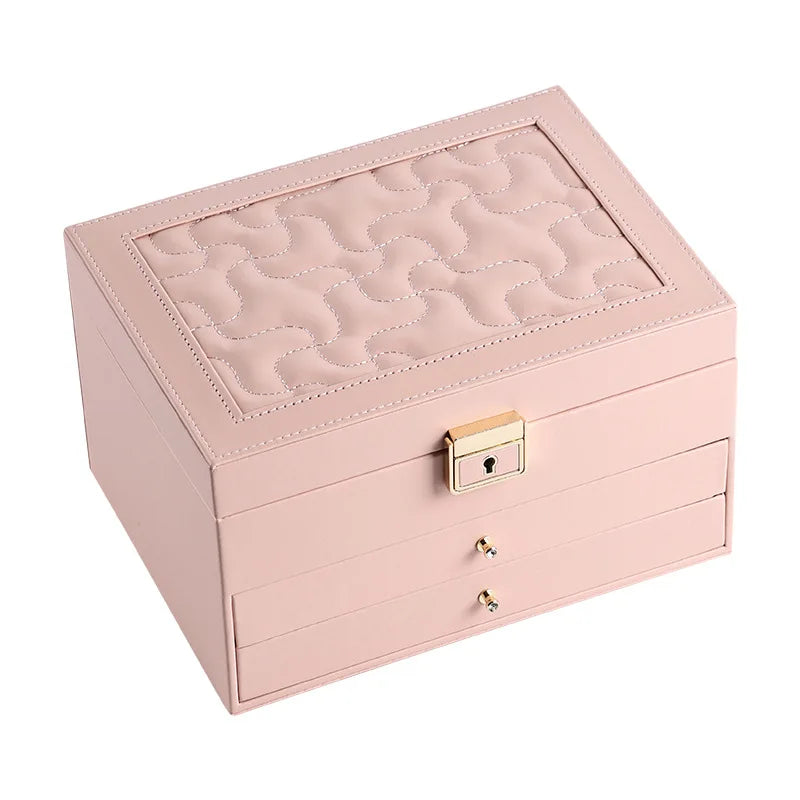 Festive Red Jewelry Storage Box