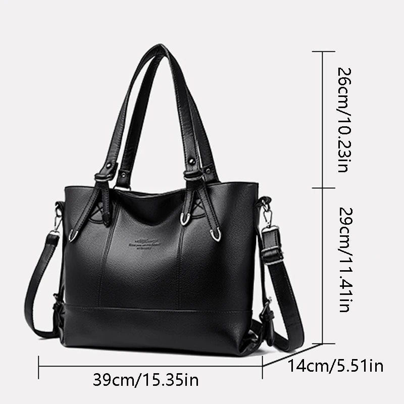 Soft Leather Large Tote Bag