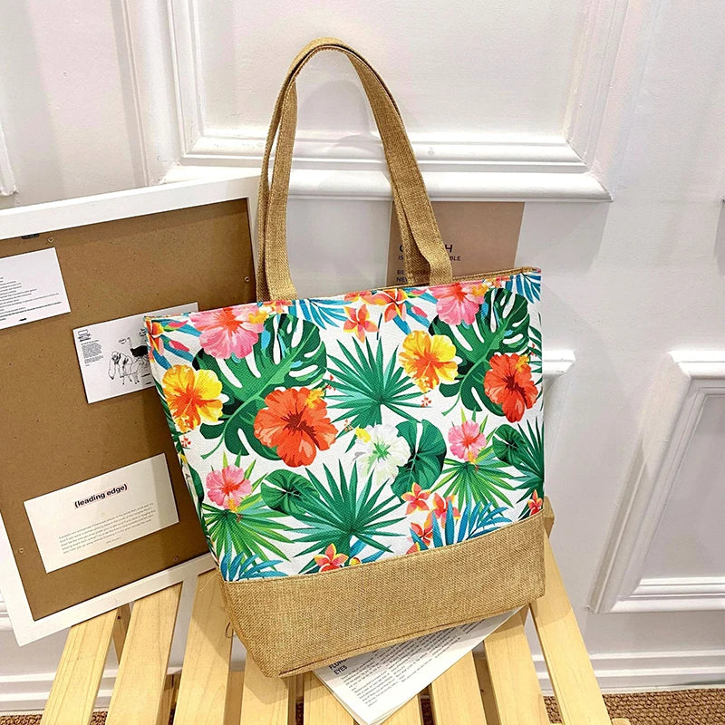 Floral Large Tote Shoulder Bag