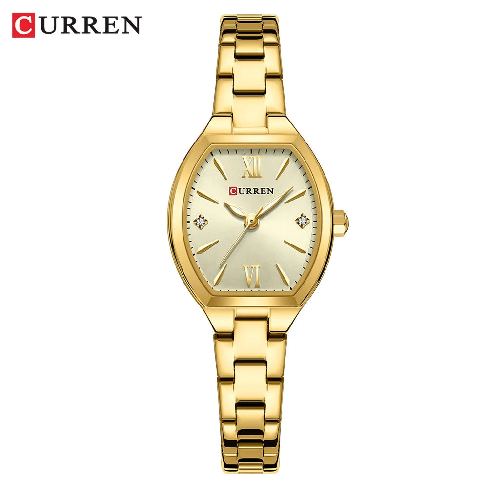 CURREN Barrel-Shape Retro Ladies Watch