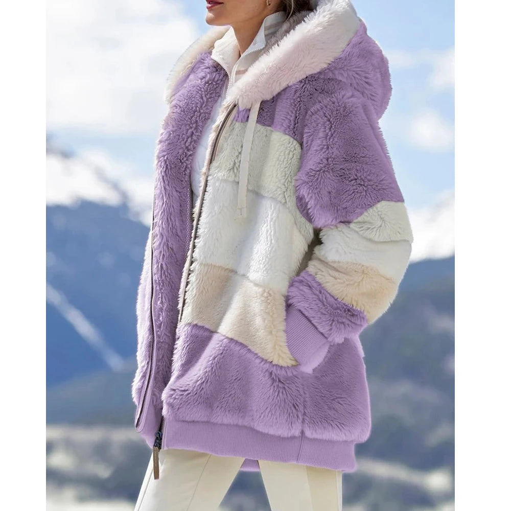 Women's Oversized Plush Jacket