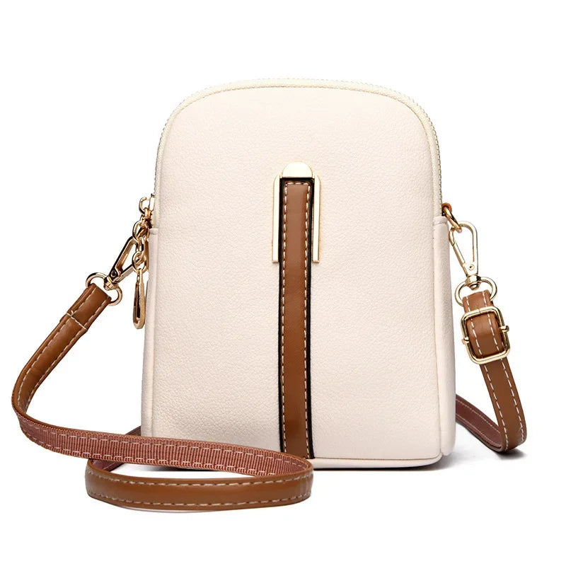 Women's Cowhide Leather Crossbody Shoulder Bag