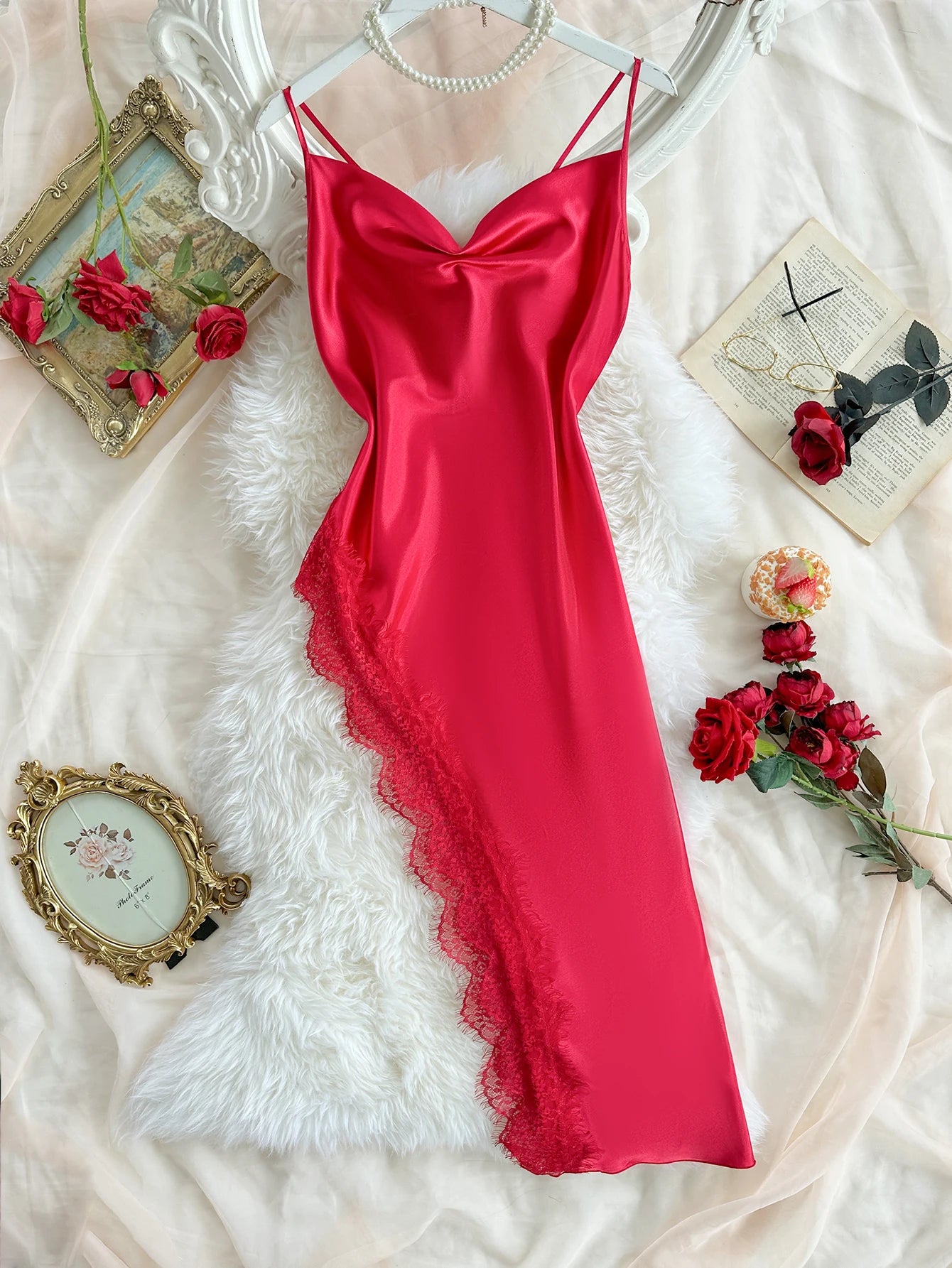 Women's Lace Patchwork Nightgown